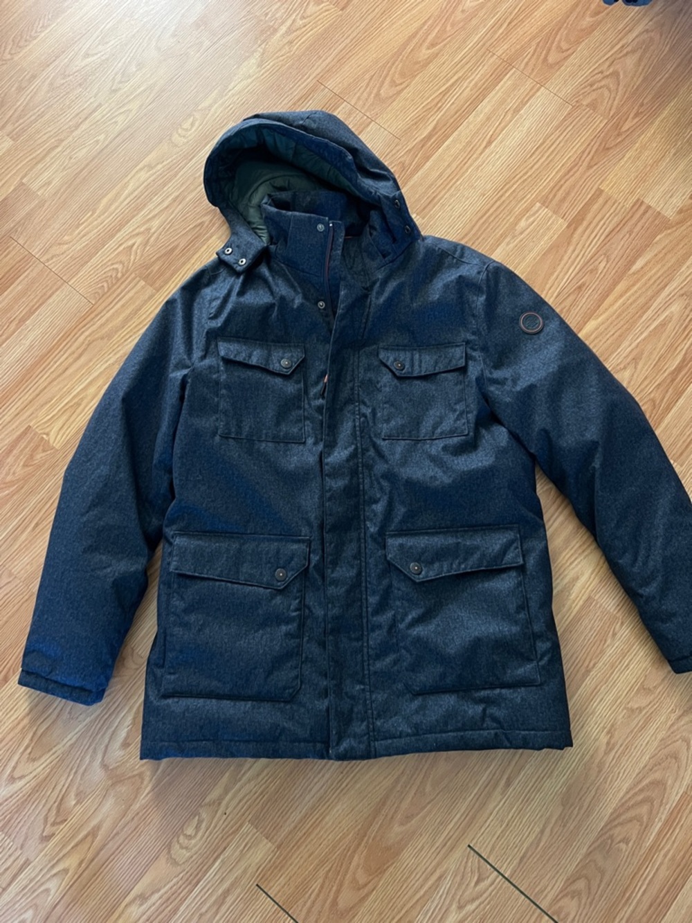 Men's Dark Navy Hooded Field Jacket